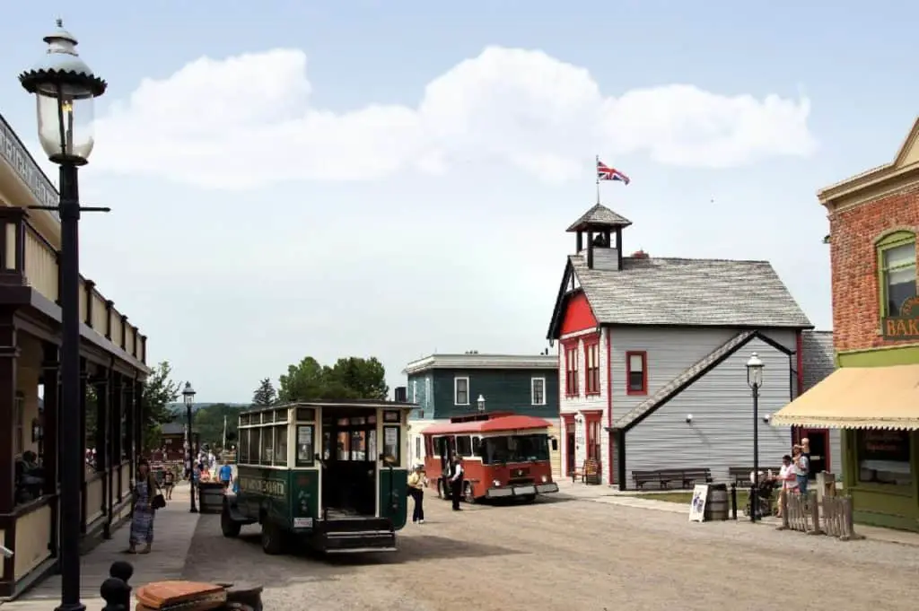 The Heritage Park Historical Village in Calgary. 